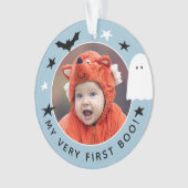 Migre My Very First Boo Photo Halloween Bleu (devant)