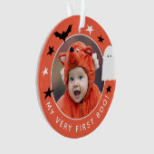 Migre My Very First Boo Photo Halloween Orange (devant)