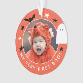 Migre My Very First Boo Photo Halloween Orange (devant)