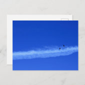 Migrerende paar ganzen briefkaart (Voorkant / Achterkant)