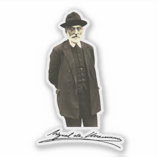 Miguel de Unamuno Sticker (Voorkant)