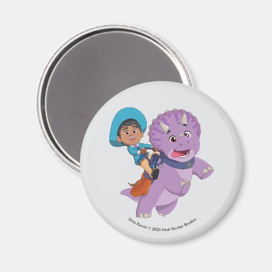 Miguel en de tango | Dino Ranch Magneet (Voorkant / Achterkant)