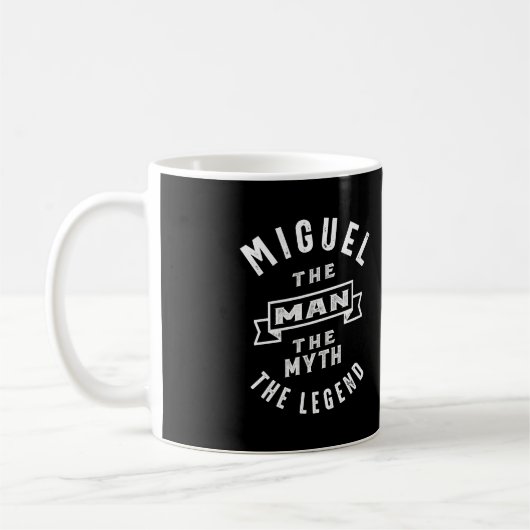 Miguel Personal Name Birthday Gift Koffiemok (Links)