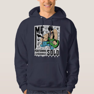 mij die een spreadsheet solo uitvoert hoodie