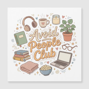 Mijd Mensen Club Gezellige Introvert Vibes