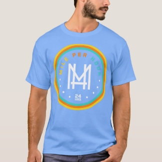 mijl per uur 24 uur run t-shirt