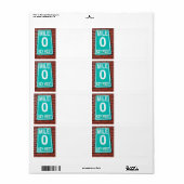 mijlmarkering etiket (Full Sheet)
