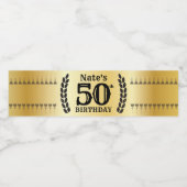 Mijlpaal Faux Gold  Waterfles Etiket (Enkel label)