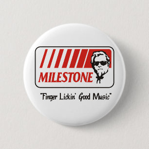 Mijlpaal "Finger Lickin' Good"-Button Ronde Button 5,7 Cm