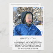 Mijlpaal Kaart Keepomwille: eerste vakantie van ba (Voorkant / Achterkant)