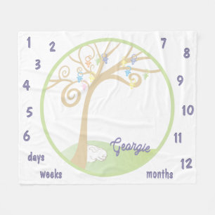 Mijlpaal Paci Time Baby Fleece Deken