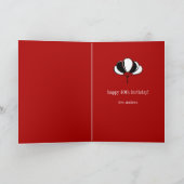 Mijlpaal Verjaardag 30e Verjaardagskaart Kaart (Binnen)