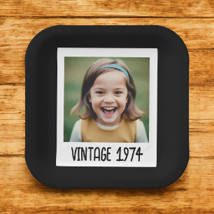 mijlpaal Verjaardag Foto Keepsake Papieren Bordje