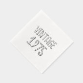 mijlpaal verjaardag Keepsake Folie Servetten (Rechts)