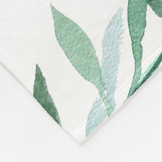 Mijlpaal waterverf bosvos fleece deken (Hoek)