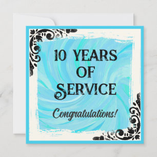 Mijlpaal werknemer jubileum erkenning award kaart