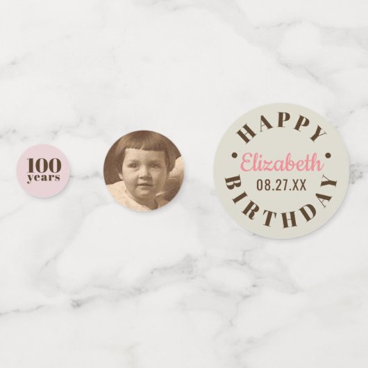 mijlpaalverjaardag | Kies uw jaar op maat Confetti (Voorkanten)