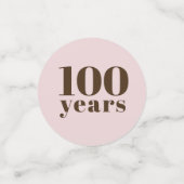 mijlpaalverjaardag | Kies uw jaar op maat Confetti (Kleine voorkant)