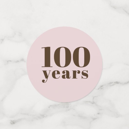 mijlpaalverjaardag | Kies uw jaar op maat Confetti (Kleine voorkant)