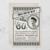  Mijlsteen Dag Uitnodigingen Uw Foto (Voorkant / Achterkant)