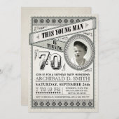 Mijlsteen Dag Uitnodigingen Uw Foto (Voorkant / Achterkant)