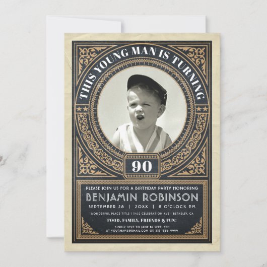  Mijlsteen Dag Uitnodigingen Uw Foto (Voorkant)