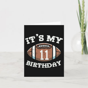 Mijn 11e verjaardag Amerikaans Football 11 jaar ou Kaart
