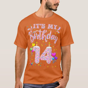 Mijn 14e verjaardag Doughnut 14 jaar oud G T-shirt