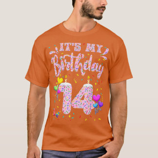 Mijn 14e verjaardag Doughnut 14 jaar oud G T-shirt