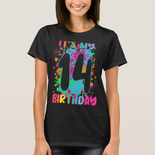 Mijn 14e verjaardag T-shirt jongens 14 jaar oud