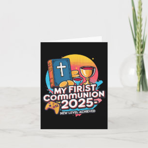 Mijn 1e Eerste Communie 2025 Video Game Controller Kaart