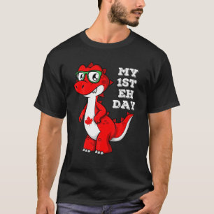 Mijn 1e EH Dag Funny Maple Leaf Canadian Flag Kind T-shirt