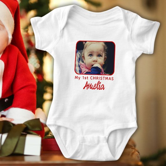 Mijn 1e kerst Baby`s eerste foto Romper