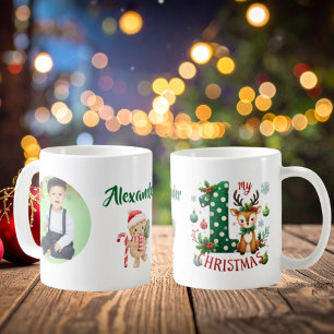 Mijn 1e kerst Kleine Reideer-foto Koffiemok