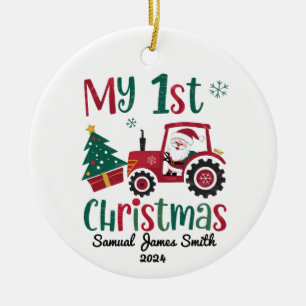 Mijn 1e Kersttractor - Custom Keramisch Ornament