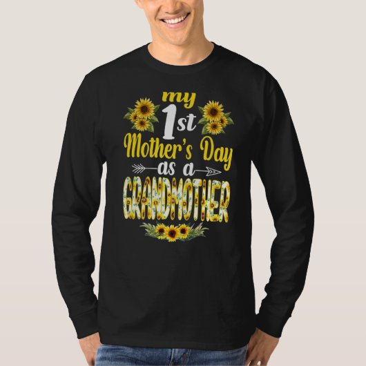 Mijn 1e Moederdag als grootmoeder Moederdag T-shirt (Voorkant)
