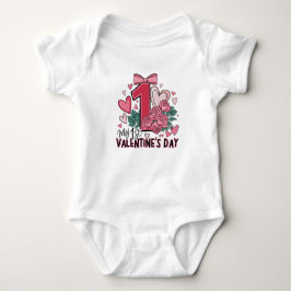Mijn 1e Valentijnsdag Baby Shirt