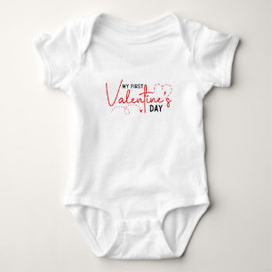 Mijn 1e Valentijnsdag babyshirt Romper