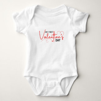 Mijn 1e Valentijnsdag babyshirt Romper