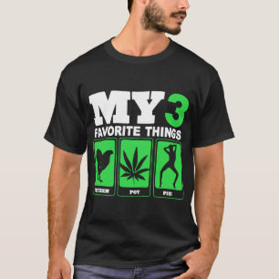 Mijn 3 favoriete dingetjes kippen knuppietjes T-sh T-shirt
