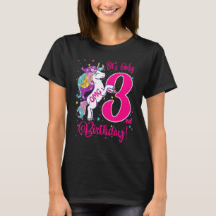 Mijn 3-jarige unicorn-kleding voor Toddler Girl T-shirt