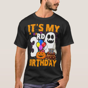 Mijn 3e verjaardag Ghost Pumpkin Halloween Party 3 T-shirt