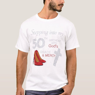 Mijn 50ste verjaardag met Gods genade T-shirt