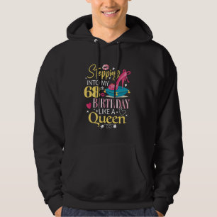 Mijn 68e verjaardag als een koningin 68 BDA Hoodie