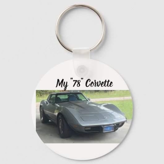 Mijn 78 Corvette Sleutelhanger (Voorkant)