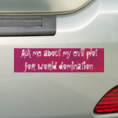 Mijn aamsplot bumpersticker (Op auto)