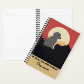 Mijn aangepaste hondennaam Bichon Frise Portret Planner (Display)