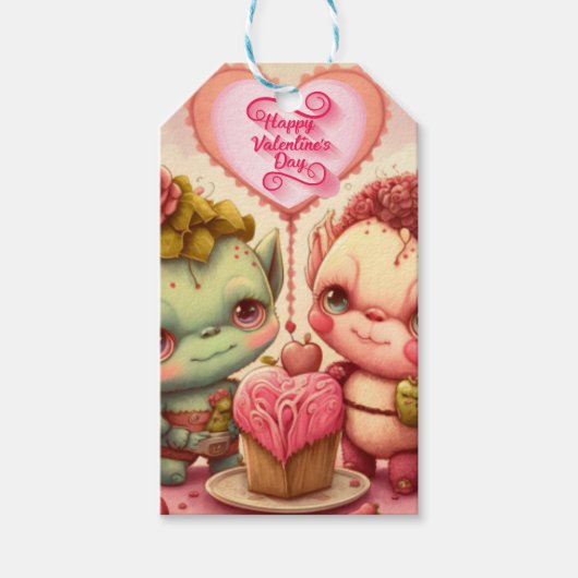 Mijn aangepaste valentijn cadeaulabel (Voorkant)