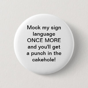 Mijn aanmeldknop bespotten ronde button 5,7 cm