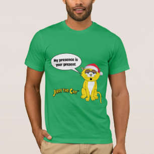 Mijn Aanwezigheid is jouw Cadeau-Jerry The Cat Shi T-shirt